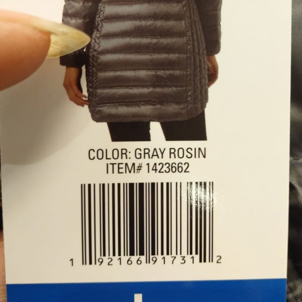 Aventure Womens Lightweight Down Fixed Hood Jacket gray rosin - Picture 5 of 6